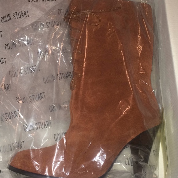 Colin Stuart “Super Sexy” Lace-up Mid-heel Boots - Picture 5 of 5